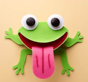 Sticky Tongue Frog Craft